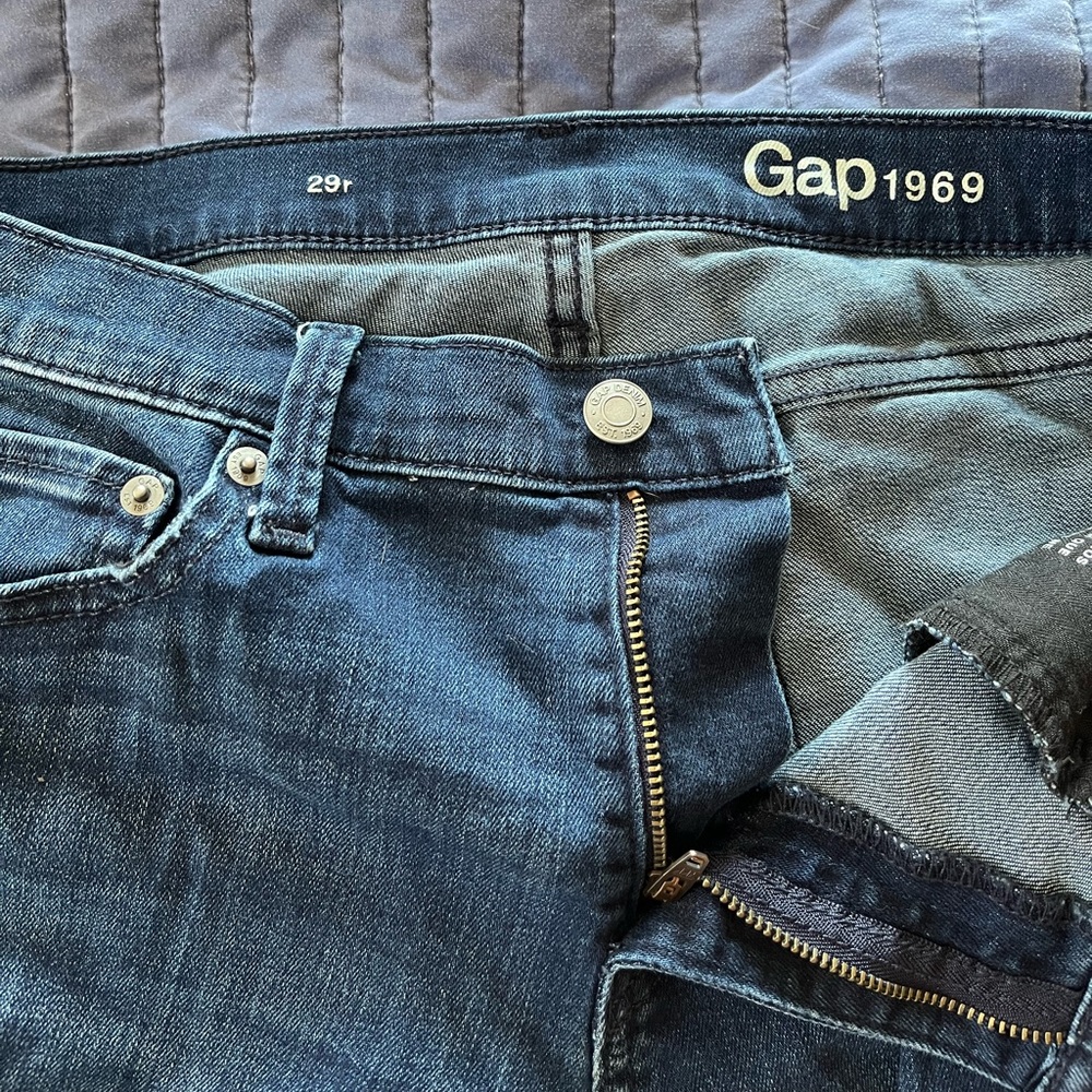 Cropped Skinny blue jeans